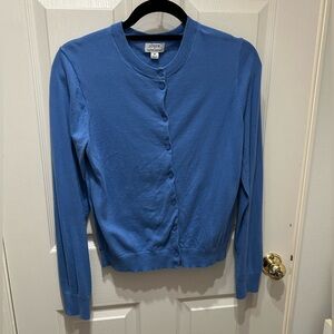 J. Crew Classic Blue Cardigan